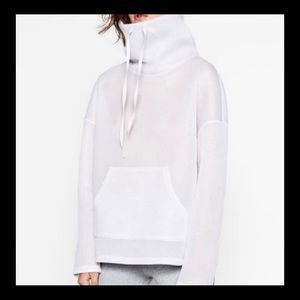 Zara mesh sweatshirt. Never worn! Would look great over a black onesie